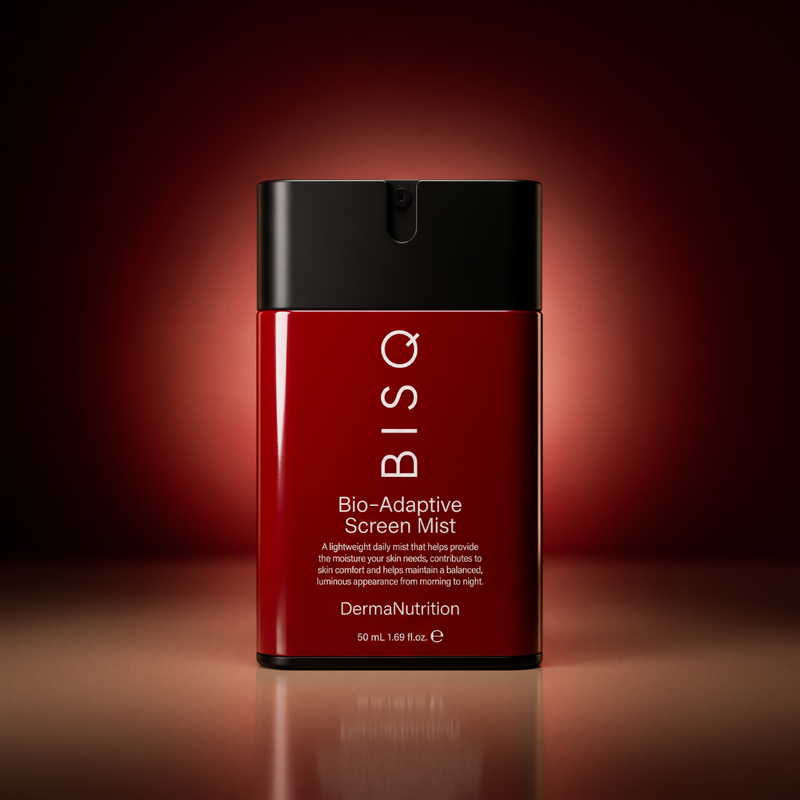 BISQ Bio-Adaptive Screen Mist — HA-4 Kompleks | Kakao Polifenol | DermaNutrition Nem Koruma Misti | 50 mL