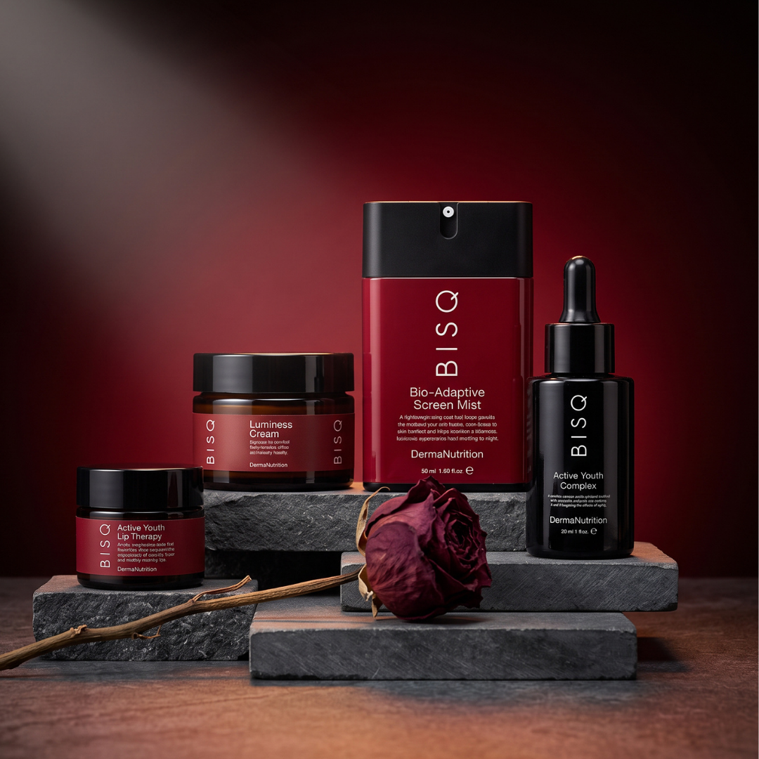 4'lü Menopoz Cilt Bakım Seti | Serum + Krem + Mist + Dudak Bakımı | HA-4 Kompleks | Retinol | 40+