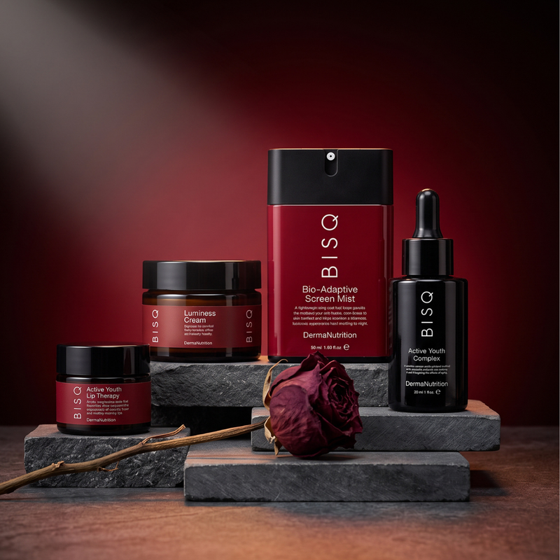 4'lü Menopoz Cilt Bakım Seti | Serum + Krem + Mist + Dudak Bakımı | HA-4 Kompleks | Retinol | 40+