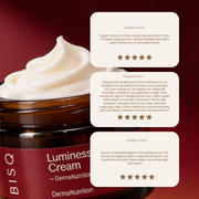 BISQ Luminess Cream — HA-4 Kompleks | Seramid NP | Çarkıfelek Yağı | DermaNutrition 40+ Günlük Bakım Kremi | 50 mL